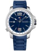 Tommy Hilfiger Men's Cool Sport Blue Silicone Strap Watch 46mm 1791220