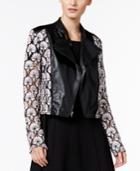 Yyigal Lace Faux-leather Moto Jacket, A Macy's Exclusive Style