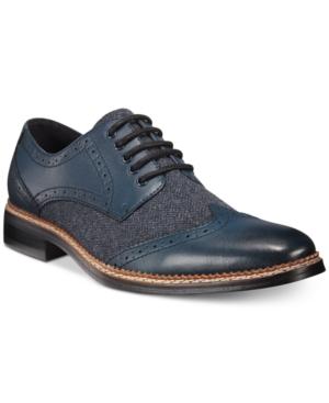Bar Iii Monte Mixed Media Wing-tip Oxfords Men's Shoes
