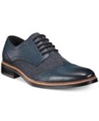 Bar Iii Monte Mixed Media Wing-tip Oxfords Men's Shoes