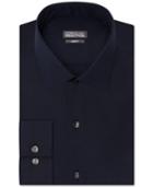 Kenneth Cole Reaction Slim-fit Performance New Navy Solid Dress Shirt