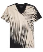 Guess Men's Oversized Palms Graphic-print V-neck T-shirt