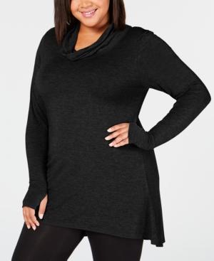 Cuddl Duds Plus Size Softwear Stretch Cowl-neck Tunic