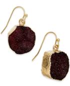 Inc International Concepts Gold-tone Druzy Crystal Earrings, Only At Macy's