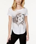 Marilyn Monroe Juniors' Marilyn Selfie High-low Graphic T-shirt