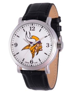 Gametime Nfl Minnesota Vikings Men's Shiny Silver Vintage Alloy Watch