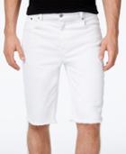 Lrg Men's Monochrome Straight-fit Cutoff Denim Shorts