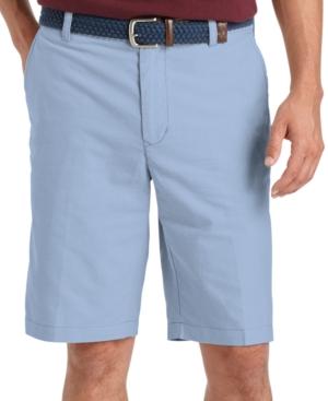 Izod Flat-front Oxford Solid Shorts