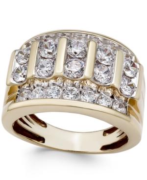 Men's Diamond Elevated Cluster Ring (3 Ct. T.w.) In 10k Gold