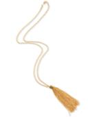 Charter Club Gold-tone Long Chain Tassel 32-1/2 Pendant Necklace, Created For Macy's