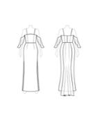 Customize: Add Shoulder Straps - Fame And Partners Thin-strap Chiffon Dress