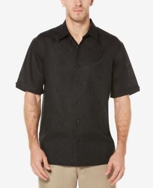 Cubavera Men's Linen Tonal Embroidered Shirt