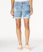 Tommy Hilfiger Denim Patchwork Boyfriend Shorts, Only At Macy's