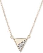 Elsie May Diamond Accent Triangle 16 Pendant Necklace In 14k Gold