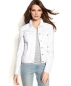 Two By Vince Camuto Long-sleeve Denim Jacket, White Wash
