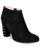 Kate Spade New York Cirra Round-toe Embellished Heel Booties Women's Shoes