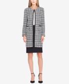 Tahari Asl Boucle Chain-trim Skirt Suit