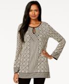 Studio M Geo-print Tunic Top