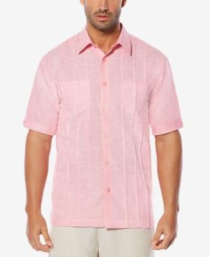 Cubavera Men's Linen Blend Pintucked Shirt