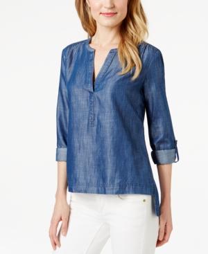 Calvin Klein Jeans Popover Chambray Top