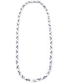 Men's Polished Link 24 Chain Necklace In Sterling Silver