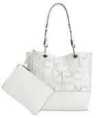 Calvin Klein Sonoma Embossed Monogram Reversible Tote With Pouch