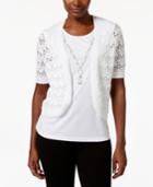 Alfred Dunner Layered-look Necklace Top