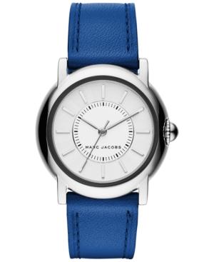 Marc Jacobs Women's Courtney Blue Leather Strap Watch 34mm Mj1451