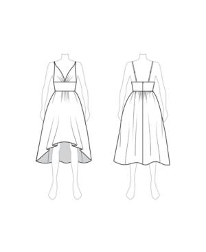 Fame And Partners Lola V-neck High-low Dress