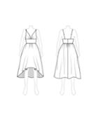 Fame And Partners Lola V-neck High-low Dress