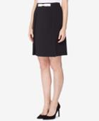 Tahari Asl Bow-waist A-line Skirt