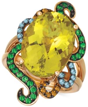 Le Vian Multi-gemstone Ring (10-3/8 Ct. T.w.) In 14k Rose Gold