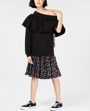 Nicopanda Off-the-shoulder Sweatshirt, Created For Macy's