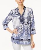 Charter Club Paisley-print Tunic, Only At Macy's