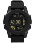 Nixon Men's Chronograph Black Silicone Strap Watch 44mm A197-000-00