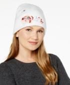 Inc International Concepts Floral Embroidered Beanie, Created For Macy's