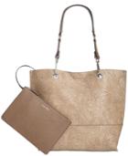 Calvin Klein Novelty Tulling Tote With Pouch