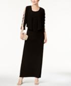 Msk Embellished-sleeve Jacket Dress