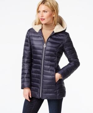 Nautica Faux-fur-hood Puffer Coat