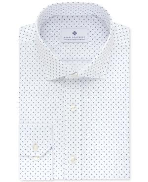 Ryan Seacrest Distinction Men's Slim-fit Non-iron Kelly Dot Dress Shirt, Only At Macy's