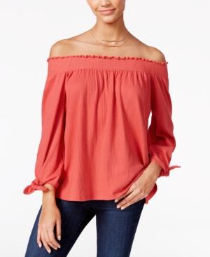 Jessica Simpson Off-the-shoulder Peasant Top