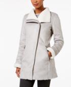 Calvin Klein Asymmetrical Faux-shearling Coat