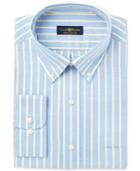 Club Room Men's Estate Classic-fit Wrinkle Resistant Oxford Stripe Dress Shirt, Only At Macy's