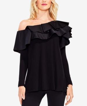 Vince Camuto One-shoulder Ruffled Top