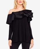 Vince Camuto One-shoulder Ruffled Top