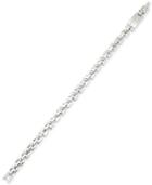 Legacy For Men By Simone I. Smith Men's Square Link Bracelet In Stainless Steel