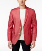 Tommy Hilfiger Men's Extra Slim-fit Red Chambray Sport Coat