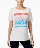 Hybrid Juniors' Woodstock High-low Graphic T-shirt