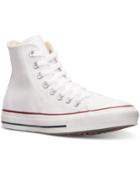 Converse Men's Chuck Taylor High Leather Casual Sneakers From Finish Line