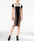 Bar Iii Contrast Bodycon Sweater Dress, Only At Macy's